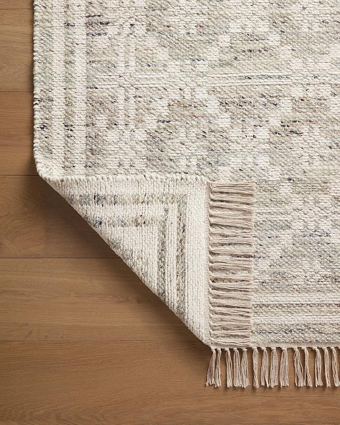 Loloi Angela Rose Rivers Collection RIV-02 Lagoon/Ivory 7'-9" x 9'-9" Reversible Area Rug