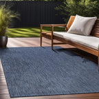 Beverly Rug Indoor Outdoor Rug 9x12, Washable Outside Carpet for Patio, Deck, Porch, Solid Modern Area Rug, Water Resistant, Azure Blue