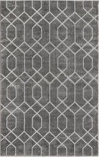 Marilyn Monroe Glam Collection Area Rug - Trellis (3' 3" x 5' 3" Rectangle, Gray Silver/ Silver)