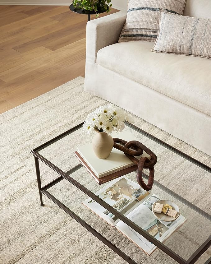 Loloi Chris Loves Julia Chris Collection CHR-02 Natural/Sage 2'-6'' x 9'-9'', .50" Pile Height, Runner Rug