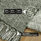 Collive Washable Kitchen Runner Rug, Modern Farmhouse Hand Woven Entryway Rugs Non Slip, Cotton Reversible Bathroom Carpet for Bedroom Hallway Foyer Back Door Decor, 2 x 4.3 ft Olive Green/Cream