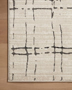 Loloi Darby Collection DAR-06 Sand/Dk. Grey 2'-7" x 8'-0" Runner Rug