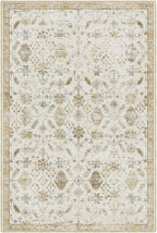 LUMI 4x6 Washable Area Rug for Living Room, Ultra Soft Traditional Vintage Rugs Non Slip with Rubber Backing, Low Profile, High Traffic, Stain Resistant Carpets, Ideal for Bedroom, Dining Room, Indoor