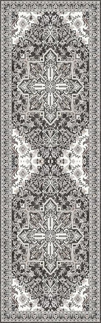 Washable Runner Rug 2.5x8 | Non Slip Rug Runners for Hallways, Entryways, Kitchens, Bathrooms, Bedrooms | Ultra-Soft Flannel Carpet Runners with Rubber Backing (Charcoal, 2.5x8)