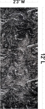 Rugshop Abstract Marble Shag Runner Rug Anthracite Dark Gray 2' 3" x 12' Great for Long Hallways, Open Entryways, or Galley Kitchens
