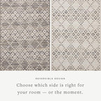 Loloi Angela Rose Rivers Collection RIV-01 Denim/Ivory 2'-6" x 7'-6" Reversible Runner Rug