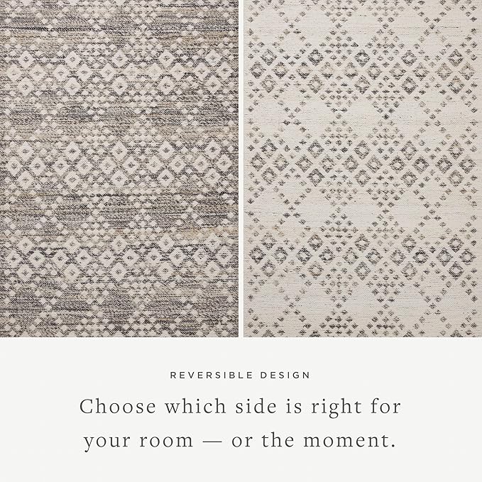 Loloi Angela Rose Rivers Collection RIV-01 Denim/Ivory 2'-6" x 7'-6" Reversible Runner Rug