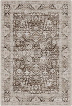 LUMI 5x8 Washable Area Rug for Living Room, Ultra Soft Traditional Vintage Rugs Non Slip with Rubber Backing, Low Profile, High Traffic, Stain Resistant Carpets, Ideal for Bedroom, Dining Room, Indoor