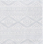 SAFAVIEH Area Rug 3x5 - Tulum Collection - Light Grey & Ivory, Moroccan Boho Tribal Design, Non-Shedding & Easy to Clean, Ideal for Entryway, Foyer, Accent Space, Bedroom (TUL272F)