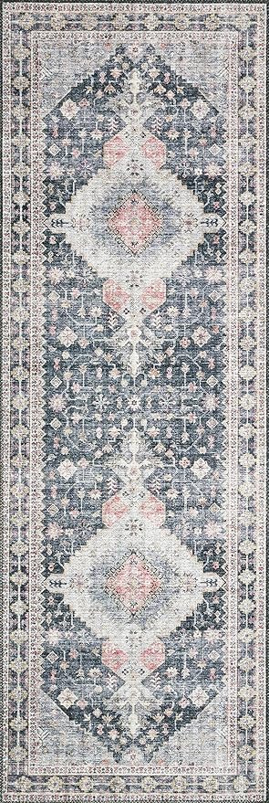 Loloi II Skye Collection SKY-02 Charcoal/Multi 7'-6" x 9'-6" Area Rug
