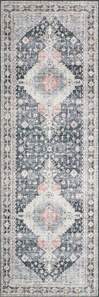 Loloi II Skye Collection SKY-02 Charcoal/Multi 5'-0" x 7'-6" Area Rug