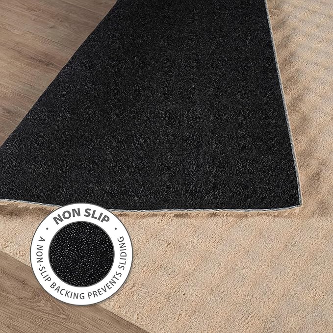 CAMILSON Modern Beige Non Slip Door Mat Rug 2x3 Ultra Soft High Pile Entryway Rugs Non Skid Rubber Backing Durable & Easy to Clean Carpet for Kitchen Bathroom Indoor Use (2 x 3 Beige)