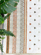 Alfa Rich 4x6 Beige Terracotta Washable Area Rugs for Living Room Kitchen Bedroom Decor Rug