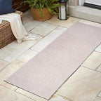 JONATHAN Y Hallie High-Low Curve Ivory/Cream Indoor/Outdoor Runner Rug, 2x8, Minimalist, Pet Friendly, Non-Shedding, Stain Resistant, Hose-Washable for Backyard, Patio, Porch (SCN100B-28)