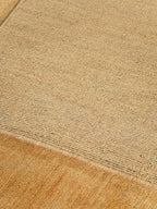 Rugsotic Carpets Hand Knotted Gabbeh Wool 6'x9' Area Rug Solid Gold L00111
