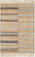 Dash and Albert Ravel Wool Area Rug - 3' x 5' Blue Stripe Handwoven Accent Rug - Durable, Eco-Friendly, High Traffic Area Hallway, Living Room, Stairs