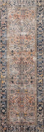Loloi Chris Loves Julia Jules Collection JUL-02 Terracotta/Multi 2'-0'' x 5'-0'', .13" Pile Height, Accent Rug