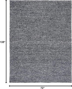 SAFAVIEH Area Rug 6x9 - Natura Collection - Dark Grey, Handmade Wool Blend, Textured Design, Ideal for Living Room, Bedroom, Dining Space (NAT620H)