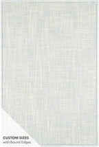 Dash and Albert Crosshatch Wool Area Rug - 6' x 9' Sky Blue Solid Hand Micro Hooked Accent Rug - Durable, High Traffic Areas Bedroom, Hallway, Stairs