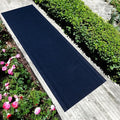 English Home Custom Size Anti Slip Striped Design Light Weight Durable TPR Backing Thin Pile Runner Rug (26" x 5')