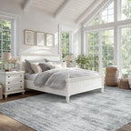 8x10 Area Rugs for Living Room Minimalist Gray Abstract Modern Rug for Hardwood Floor Protector Non Slip Washable Light Grey Carpet for Bedroom Offic 8 x 10