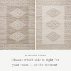 Loloi Angela Rose Rivers Collection RIV-05 Lilac/Ivory 5'-0" x 7'-6" Reversible Area Rug