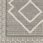 Mark&Day Wool Rugs, 4x6 Nishnabotny Cottage Dark Gray Area Rug, Grey Beige Carpet for Living Room, Bedroom or Kitchen (3'6" x 5'6")