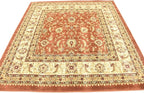 Unique Loom Voyage Collection Traditional Oriental Classic Intricate Design Area Rug (6' 0 x 6' 0 Square, Terracotta/Ivory)