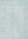 Addison Rugs Chantille ACN591 Aqua 9' x 12' Indoor Outdoor Area Rug, Easy Clean, Machine Washable, Non Shedding, Bedroom, Living Room, Dining Room, Kitchen, Patio Rug