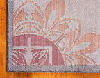 Unique Loom Outdoor Modern Collection Area Rug - Chicago (9' x 12' 2" Rectangle, Brown/ Orange)