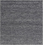 SAFAVIEH Natura Collection Area Rug - 6' Square, Dark Grey, Handmade Wool Blend, Textured Design, Ideal for Living Room, Bedroom, Dining Space (NAT620H)