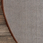 Unique Loom Solid Shag Collection Area Rug (5' 3" Round, Chocolate Brown)