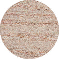 SAFAVIEH Natura Collection Area Rug - 6' Round, Dark Brown & Beige, Handmade Wool Blend, Textured Design, Ideal for Living Room, Bedroom, Dining Space (NAT620E)