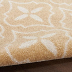 Nourison Home Essentials Indoor/Outdoor Beige Ivory 2'2" x 7'6" Area -Rug, Easy -Cleaning, Non Shedding, Bed Room, Living Room, Dining Room, Backyard, Deck, Patio (2x8)
