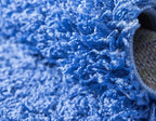 Unique Loom Solid Shag Collection Area Rug (2' 7" x 10' Runner, Periwinkle Blue)