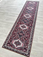 Fame Living Washable Area Rug. Modern Farmhouse. Vintage. Turkish. Bohemian. Distressed. Oriental. Traditional. Rugs for Living Room. Dining. Bedroom. Office. Entryway. Foyer. (851RR, 2'5 x 9'8)
