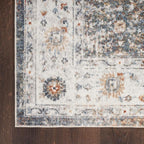 Nourison Home Astra Machine Washable Ivory Multicolor 6'7" x 9' Area Rug - Easy Clean, Non Shedding, Bed Room, Living Room, Dining Room, Kitchen (7' x 9')