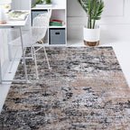 Rugs.com Leipzig Collection Rug – 10x14 Beige Low-Pile Rug Perfect for Living Rooms, Large Dining Rooms, Open Floorplans