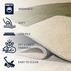 JONATHAN Y Machine Washable Cream/Green Indoor Area Rug 9X12 ft, Cirkel Minimalist Geometric Dot for Living Room, Bedroom, Kitchen, Office, Easy-Cleaning, Pet-Friendly, Non-Shedding WSH113C-9