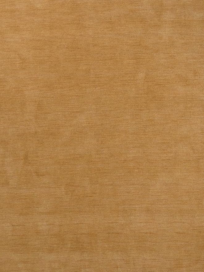 Rugsotic Carpets Hand Knotted Gabbeh Wool 9'x12' Area Rug Solid Gold L00111
