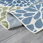 Beverly Rug Outdoor Rug 5x7 Modern Exotic Tropical Leaf Area Rugs for Indoor and Outdoor Patio Deck Porch Garden Water Resistant Washable Outside Carpet (5 x 7 Olive)