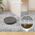 Valenrug Washable Rugs 6x9 - Non Slip 6x9 Area Rugs for Living Room, Stain Resistant Area Rugs for Bedroom, Foldable Machine Washable Area Rug(6'x9', Black)
