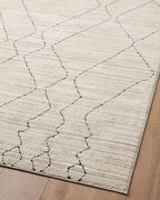 Loloi Darby Collection DAR-03 Sand/Charcoal 6'-7" x 9'-3" Area Rug