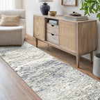 Art&Tuft 2x6 Runner Rug - Washable Runner Rugs, Non-Slip Runner Rug for Hallway, Low-Pile 2x6 Rug Runner Kitchen Laundry Room Rug Throw Carpet for Entrance Bedroom Living Room, Blue