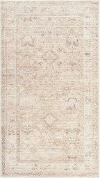 Hauteloom Nakia Living Room, Bedroom Area Rug - Traditional - Beige, Taupe, Ivory - 9'11" x 14'