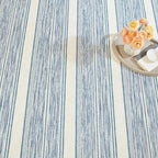 Dash & Albert Ellington Stripe Blue Machine Washable Rug, Runner-2.5 X 8 Feet, Blue Stripe Pattern