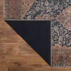 Keen Home Design 10x14 Rug - Machine Washable Area Rug with Non-Slip Backing, Ideal for Living Room, Dining Room, Bedroom - Vintage, Easy Clean, Durable, Low Pile Rug - (9'7" x 14')