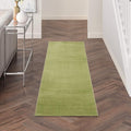 Nourison Home Nourison Essentials Green 2'2" x 7'6" Area Rug - Easy Clean, Non Shedding, Bed Room, Living Room, Dining Room, Kitchen (8' Runner)