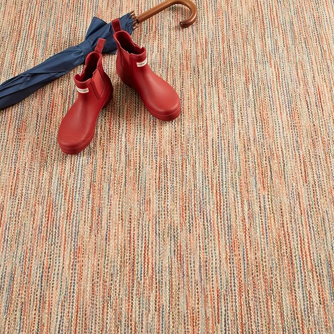 Dash & Albert Clay Multi Machine Washable Rug, 2 X 3 Feet, Multi Stripe Pattern