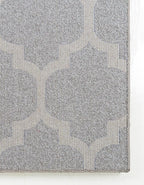 Rugs.com Lattice Collection Rug – 5' x 8' Light Gray Medium Rug Perfect for Bedrooms, Dining Rooms, Living Rooms